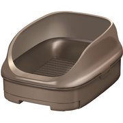 ニャンとも清潔トイレセット ブラウン オープンタイプ 1組 [猫用トイレ]