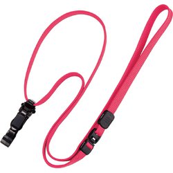 ループクリップ脱着式ストラップ 10本 桃 NX-8-PK