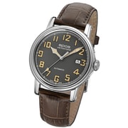 EMOTION（エモーション） 41mm ステンレススチール 自動巻き レザーバンド メンズウォッチ 3390AGY