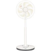 DCリビング扇風機 左右首振り リモコン付き シルキーベージュ F-CS338-C
