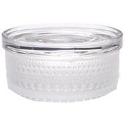 カステヘルミ 蓋付ジャー フロスト 小 （蓋はプラスチック製）