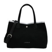 11392 トート Black/Silver LANEVE [トートバッグ 並行輸入品]