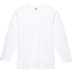 00102 CVL ホワイト 110 [5.6oz天竺ヘビーウェイトロングスリーブTシャツ キッズ ジュニア]