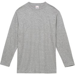00102 CVL 杢グレー 3XL [5.6oz天竺ヘビーウェイトロングスリーブTシャツ]