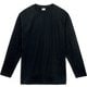 00102 CVL ブラック 110 [5.6oz天竺ヘビーウェイトロングスリーブTシャツ キッズ ジュニア]