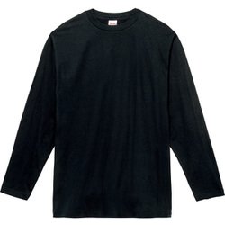 00102 CVL ブラック 130 [5.6oz天竺ヘビーウェイトロングスリーブTシャツ キッズ ジュニア]