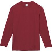 5.6oz天竺ヘビーウェイトロングスリーブTシャツ 00102 CVL バーガンディ XS