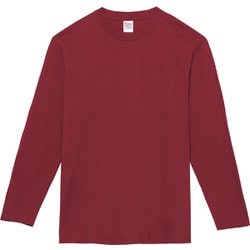 00102 CVL バーガンディ S [5.6oz天竺ヘビーウェイトロングスリーブTシャツ]