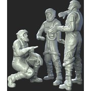 72002 レジン製SFハンガークルーVol.2(パイロットx3） [1/72 プラモデル]
