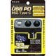 2連ダイレクトソケット PD-9V2A/リバーシブルUSB KX215