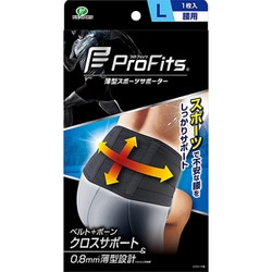 プロ・フィッツ 薄型スポーツサポーター 腰用 Lサイズ（胴囲 85～95cm）