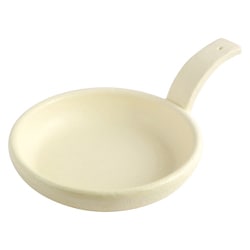 萬古焼 ディレクタブル 耐熱 手付 フライパン 白 70981