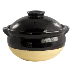伊賀焼 耐熱 古伊賀 ご飯鍋 天目釉（黒） 80461
