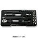 P2251M 1/4”(6.35mm)SQ.ソケットセット18ケクミ [ソケットビット（電動用）]
