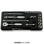 P2251M 1/4”(6.35mm)SQ.ソケットセット18ケクミ [ソケットビット（電動用）]