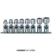 RS3440A/8 3/8”(9.5mm)SQ.6カクユニバーサルソケットレールセット8ケクミ(インチサイズ) [ソケットビット（電動用）]