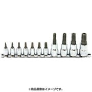 RSX025/11-IPR 3/8”(9.5mm)SQ.イジリトメトルクスプラスビットソケットレールセット11ケクミ [ソケットビット（電動用）]