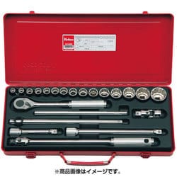 4244M 1/2”(12.7mm)SQ.12カクソケットセット22ケクミ(ミリサイズ) [ソケットビット（電動用）]