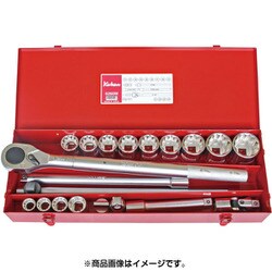 6260M 3/4”(19mm)SQ.ソケットセット20ケクミ(ミリサイズ) [ソケットビット（電動用）]