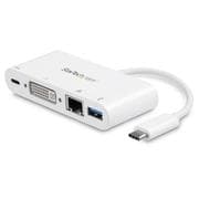 USB Type-C接続ノートパソコン用マルチポートアダプタ USB Type-C対応ドッキングステーション USB PD(Power Delivery)対応 DVI/ GbE/ USB 3.0搭載 DKT30CDVPD