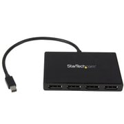 4ポートMSTハブ Mini DisplayPort - 4x DsiplayPort マルチモニタースプリッタ 4K対応 Windowsのみ対応 MSTMDP124DP