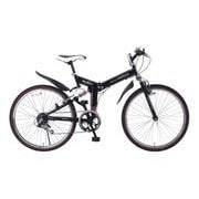 折畳自転車 ATB 26インチ 6段ギア Wサスペンション M-671BK