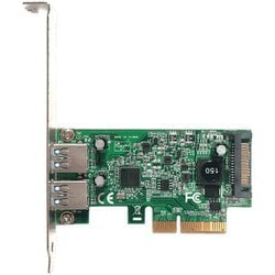 ASMedia社製 ASM3142チップ搭載 USB3.1 TypeA LP対応 インターフェースボード USB3.1A-P2-PCIE3