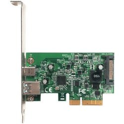 ASMedia社製 ASM3142チップ搭載 USB3.1 TypeA・TypeC LP対応 インターフェースボード USB3.1AC-P2-PCIE3