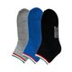 BENETTON 靴下クォーター3P ライン ZC4061-A320