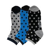 BENETTON 靴下クォーター3P ドット ZC4061-A325