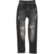 デニム風ストレッチレギンス ブラック M-L LR706703