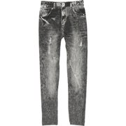 デニム風ストレッチレギンス ヴィンテージブラック M-L LR706727