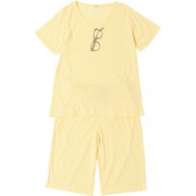 Gemmy Days メガネプリントTシャツ×パンツセット Mサイズ イエロー LR706314