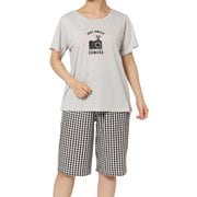 Gemmy Days カメラプリントTシャツ×サッカーパンツセット Mサイズ グレー LR706383