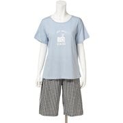 Gemmy Days カメラプリントTシャツ×サッカーパンツセット Mサイズ サックス LR706390