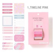 STICKY ROLL 付箋 TIMELINE PINK GSR-01