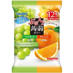 ぷるんと蒟蒻ゼリー パウチ マスカット+オレンジ 20g×12個 [ゼリー]