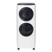 2連サーキュレーターファン付冷風扇 ツインクールファン ホワイト RF-T1905WH