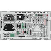 EDUFE980 スピットファイア FR Mk.XIV ズームエッチングパーツ エアフィックス用 [1/48 ZOOM エッチングパーツ]