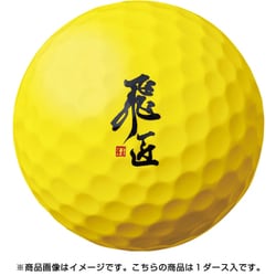 19 飛匠 RED LABEL Metcha Soft YE DZ [ゴルフボール 1ダース（12球入り） イエロー]