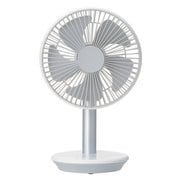 充電式 スタンドデスクファン USB充電式 ホワイト DF-T1916WH