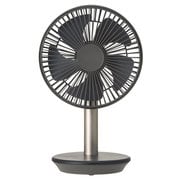 充電式 スタンドデスクファン USB充電式 ブラック DF-T1916BK