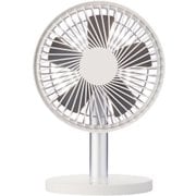ポータブルデスクファン USB充電式 ホワイト ADF-510 WH