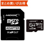 microSDXCカード 64GB Class10 UHS-I U3 V30 A1 最大読込90MB/s 最大書込60MB/s HDMCSDX64GCL10V30