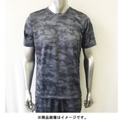 さらっと爽快 ドライTシャツ メンズ 迷彩柄半T 100-500 L クロ