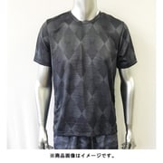 さらっと爽快 ドライTシャツ メンズ 幾何学柄半T 100-505 M クロ