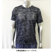 さらっと爽快 ドライTシャツ メンズ 迷彩柄メッシュ半T 100-520 L クロ