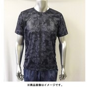 さらっと爽快 ドライTシャツ メンズ 迷彩柄メッシュ半T 100-520 L ネイビー