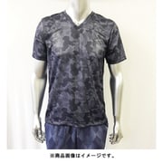 さらっと爽快 ドライTシャツ メンズ 迷彩柄メッシュ半V 100-521 M ネイビー
