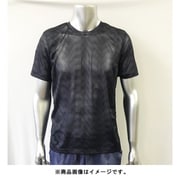 さらっと爽快 ドライTシャツ メンズ 幾何学柄メッシュ半T 100-525 LL クロ